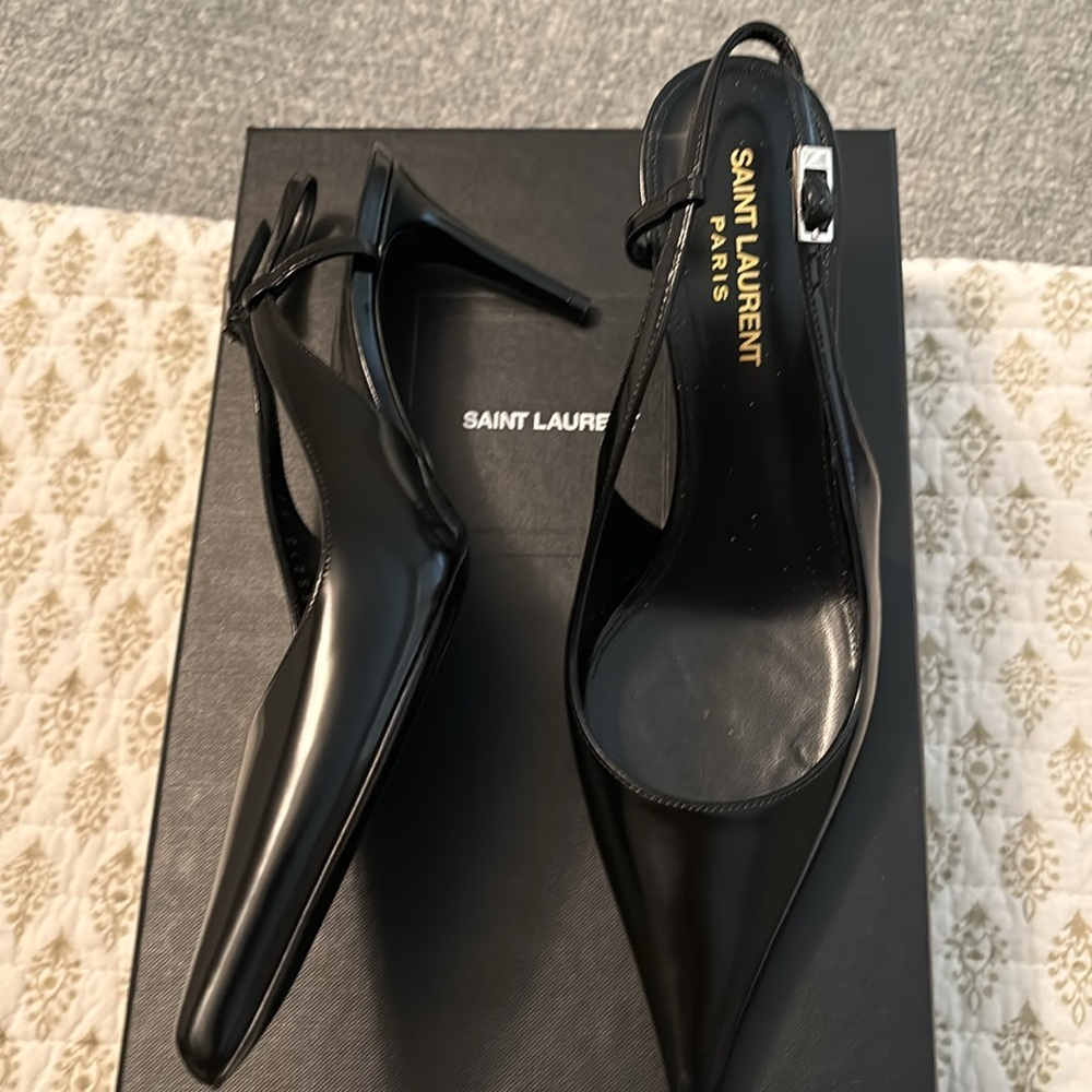 Saint Laurent Verdome 70 slingback pumps - Picture 2 of 10